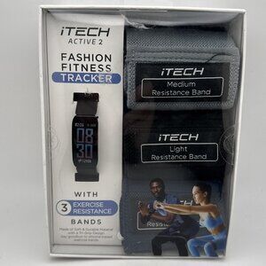 iTECH Active 2 Fitness Tracker Watch with Heart Rate Monitor & 3 Resistance
